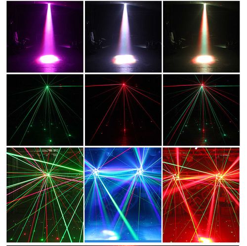 🔥🔥🔥Disco Club Party Light, DJ LED, 150W, Six-Arm Cyclone Bee Eye, Three-in-One Beam Strobe Laser Moving Head, Voice-Controlled Stage Light