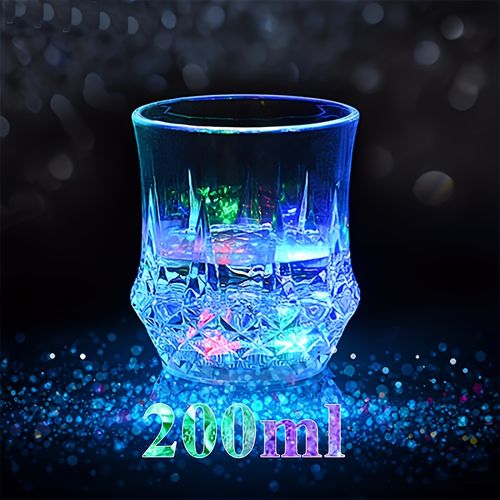 1 transparent plastic night-lighting color LED illuminated water cup