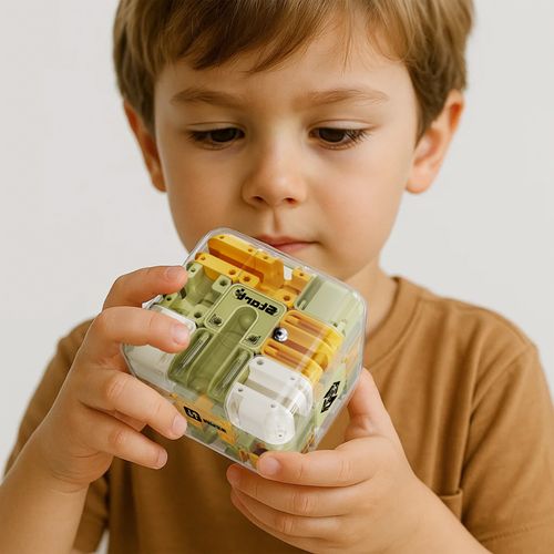 Children's 3D Rotating Maze Magic Cube Toy