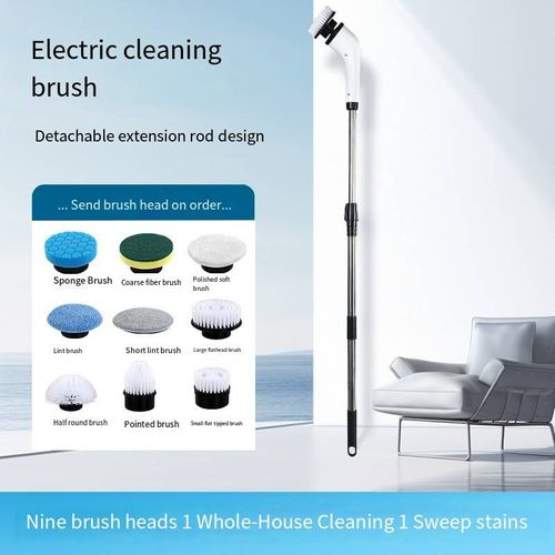 Rechargeable electric cleaner with extendable handle