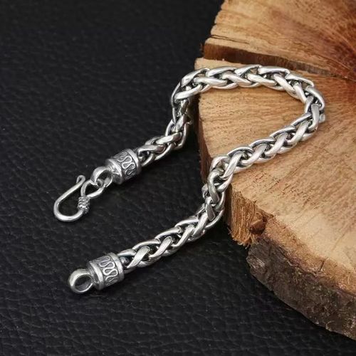 Trendy Punk Dragon Bone Bracelet for Guys Retro Woven Fashion Accessory
