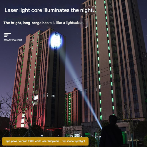 New LED Strong Light Flashlight, Super Bright Long-range, Long-lasting Rechargeable, Multi-functional Portable Emergency Work Light for Outdoor & Home