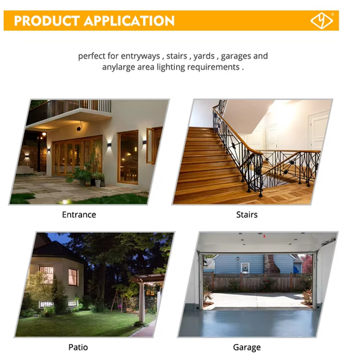 Ultra-Bright PIR Solar Security Wall Light | Front Porch Motion Sensor for Outdoor Garden & Villa - Energy-Efficient & Waterproof