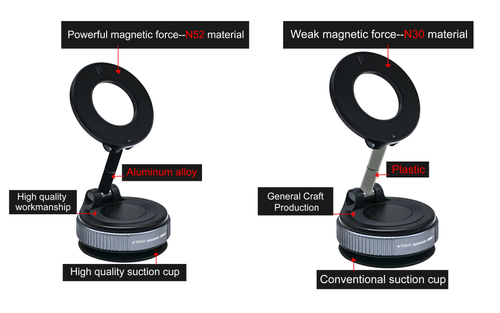 Creative & Personalized New Magnetic Phone Holder - Vacuum Navigation Desktop Foldable & Portable Lazy Bracket with Light Luxury Style, Fashionable and Versatile