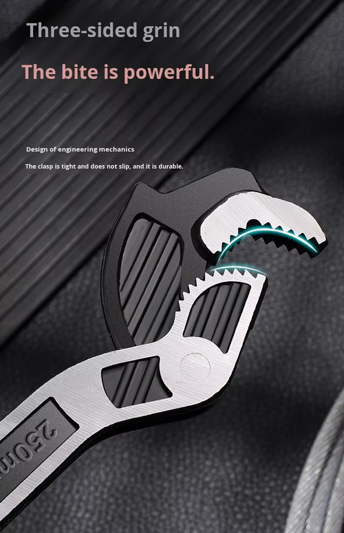 Multi-Function Universal Wrench - SMU 8-Inch Quick Self-Locking Auto-Adjusting Compact Tool