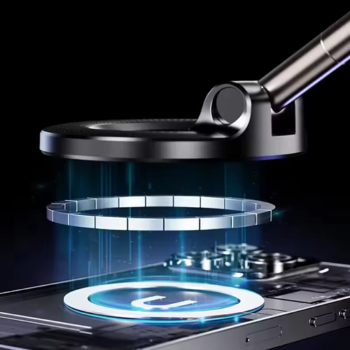 Creative & Personalized New Magnetic Phone Holder - Vacuum Navigation Desktop Foldable & Portable Lazy Bracket with Light Luxury Style, Fashionable and Versatile