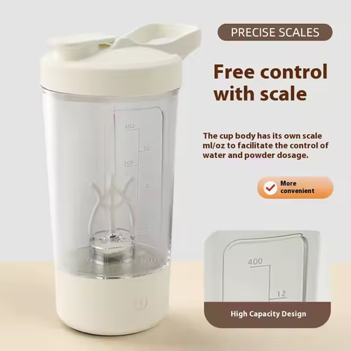 Rechargeable Auto-Stirring Mug – Portable Graduated Cup for Coffee & Milk