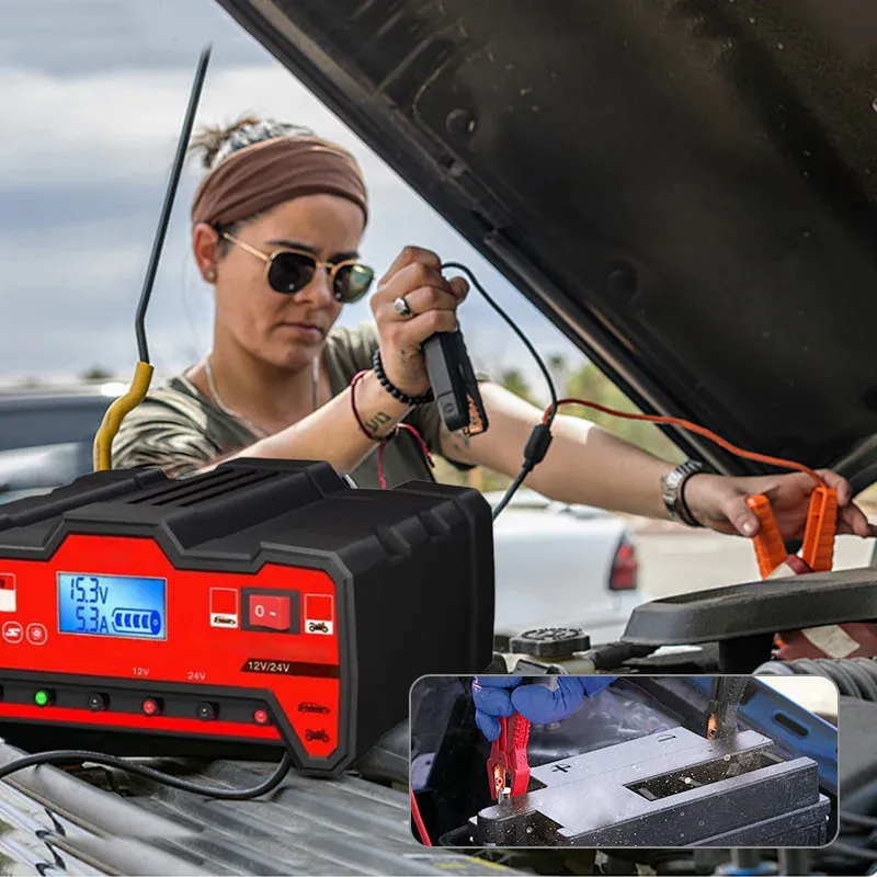 Automotive Intelligent Pulse Repair Battery Charger