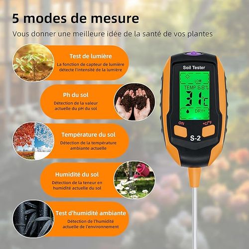 Soil Tester 5-IN-1 Soil Moisture Tester
