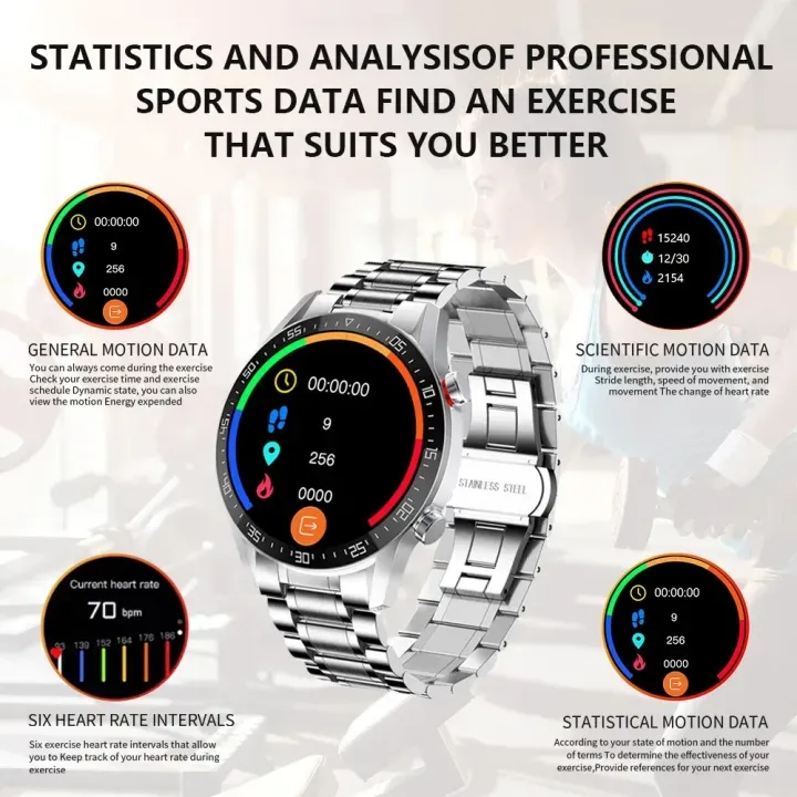SK7 Bluetooth Call Smart Watch 1.3 Inch HD Screen AI Voice Fitness Tracker Health Sports Waterproof Women Men Watch