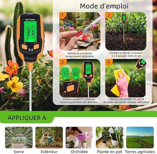 Soil Tester 5-IN-1 Soil Moisture Tester