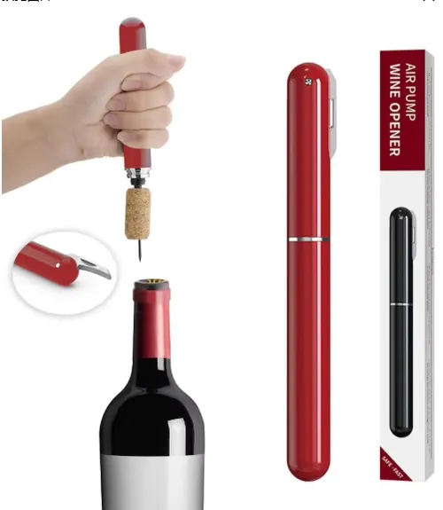 2-in-1 Stainless Steel Pen Shaped 🍷Wine Opener | Pocket-Sized, Durable & Modern European Design for Wine Lovers
