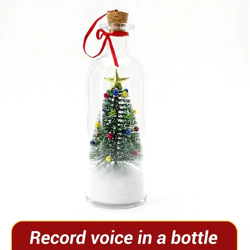 Recordable Christmas Tree in a Bottle