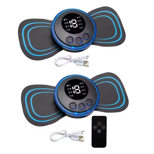 Cordless Electric Neck Massager with EMS Function Full Body Relaxation Muscle Cervical Patch for Legs Neck Arm Relief Fatigue