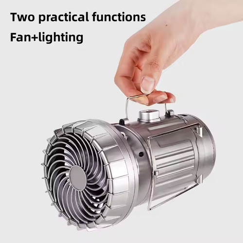 Hot sale 49%OFF前05-In-1Portable LEDcamping LanternWith Fan FREESHIPPING