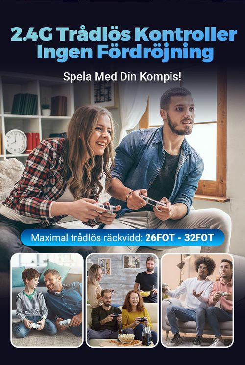 Black and White Classic Home Retro Dual Game Sticks - Relive the Arcade Era