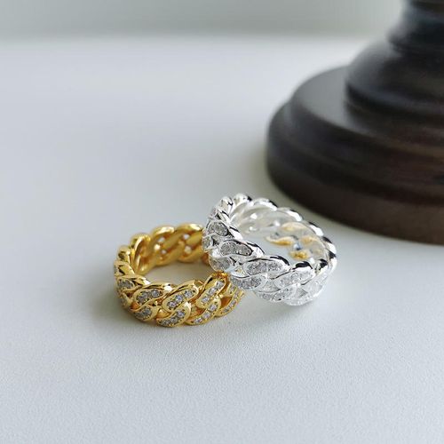 hip hop jewelry set  （Includes watches, necklaces, bracelets, and rings.）（gold style）