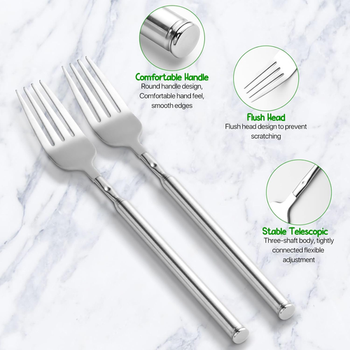 Telescopic cutlery （Includes one fork and one spoon.）
