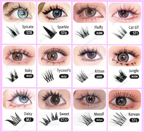 Glue-free eyelashes （ten boxes  Includes 10 different styles)