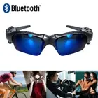 Bluetooth headphones and sunglasses