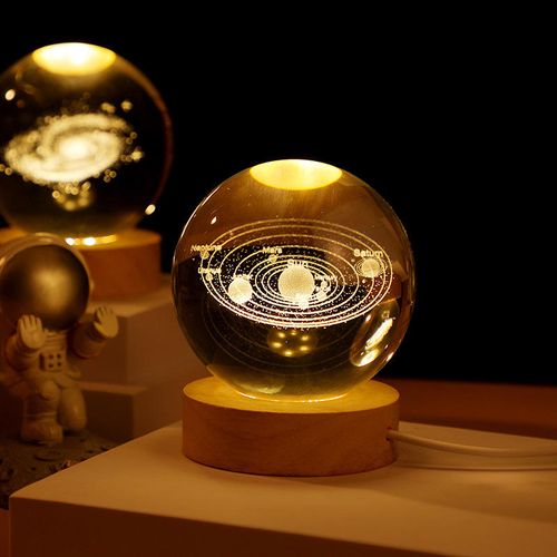 Crystal ball night light （Traveling in space）（Touch charging model）
