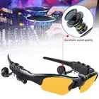 Bluetooth headphones and sunglasses