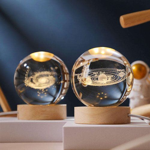 Crystal ball night light （Traveling in space）（Touch charging model）