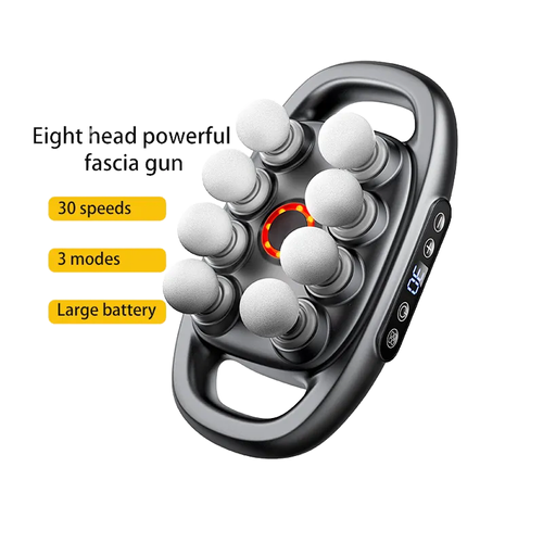 Intelligent multi-head massager