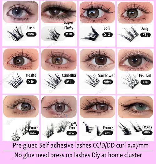 Glue-free eyelashes （ten boxes  Includes 10 different styles)