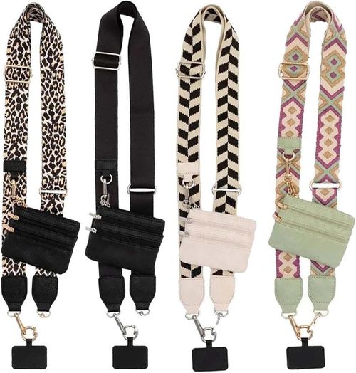 Clip and Go Strap for Phone With Wallet Crossbody, Phone Strap With Wallet, Phone Strap Crossbody With Zipper Pouch Wallet, Adjustable Mobile Phone Strap, Gift for Christmas, Gift for Thanksgiving Day, TikTokShopBlackFriday