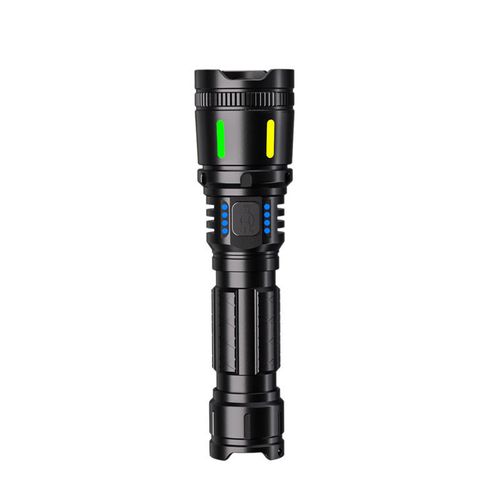 New Telescopic Zoom High Lumens Power Display Usb Rechargeable Aluminum Alloy Body White Led Torches Lights Tactical Flashlights