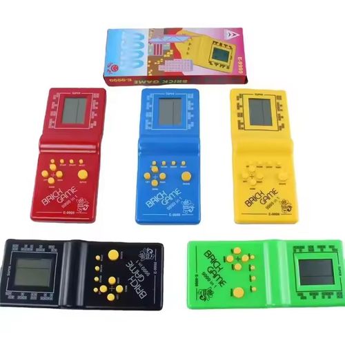 2026 Hand-Held Gaming Device Russia Brick Square  Games Console Nostalgic Electronics Brain Game Plastic Music Voice