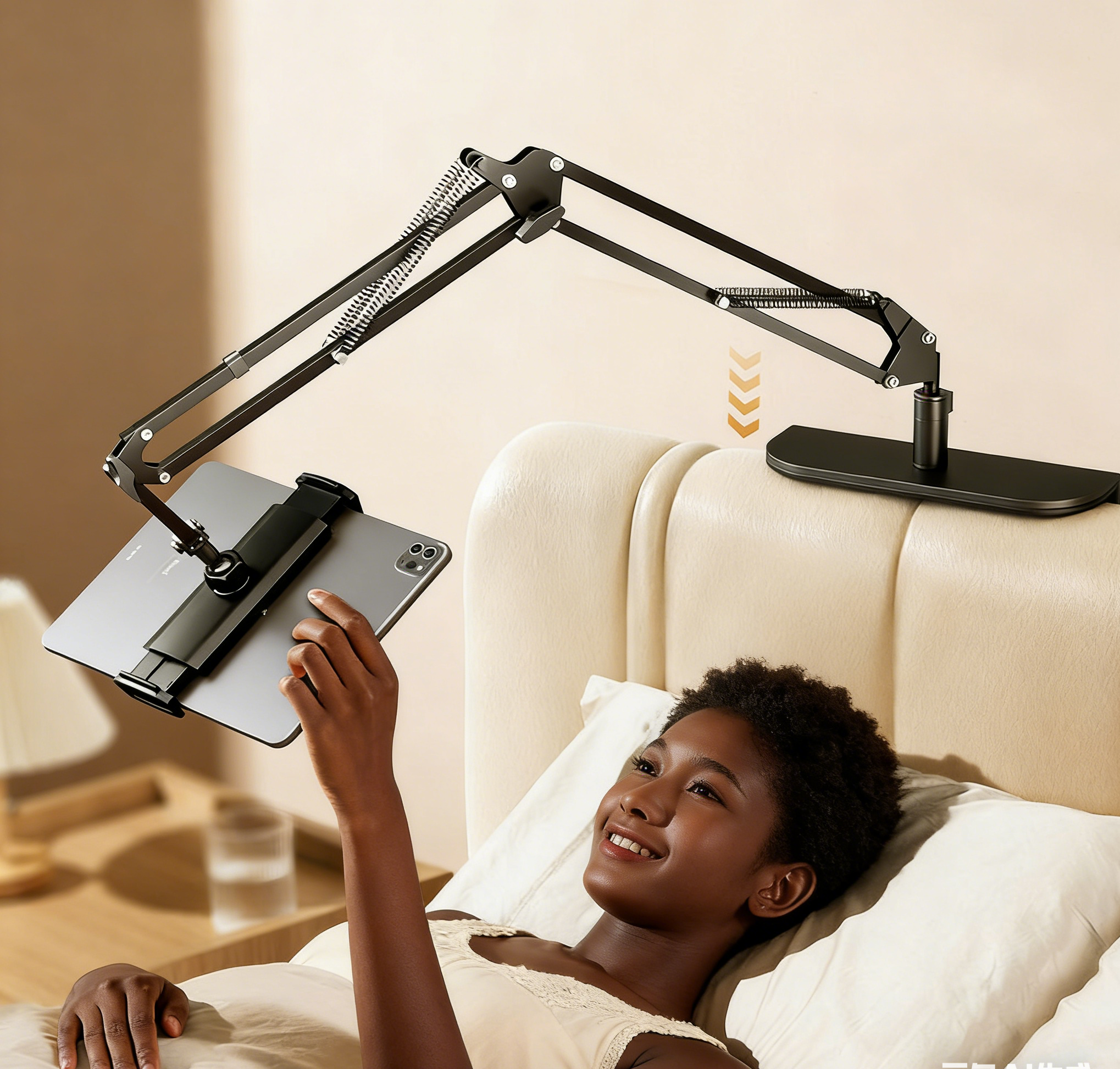Universal SmartPhone Stand Flexible Arms Hidden Lazy Tablet Holder Bed Decktop Metal PC Stands