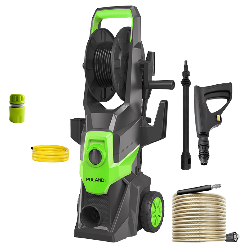 Electric High Pressure 140Bar Water Jet Pressure Cleaning Car Washer with Long Hose and Strong Pump