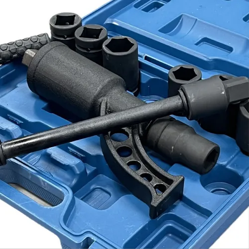 Heavy Duty Torque Multiplier Wrench Set - 1:64 Torque Wrench Set 11PCS Labor Saving Torque Multiplier Wrench Lug Nut Remover Lug Nut Wrench Set 1'' Drive 4800 NM with 8PCS CR-V Sockets Set (24-38MM)