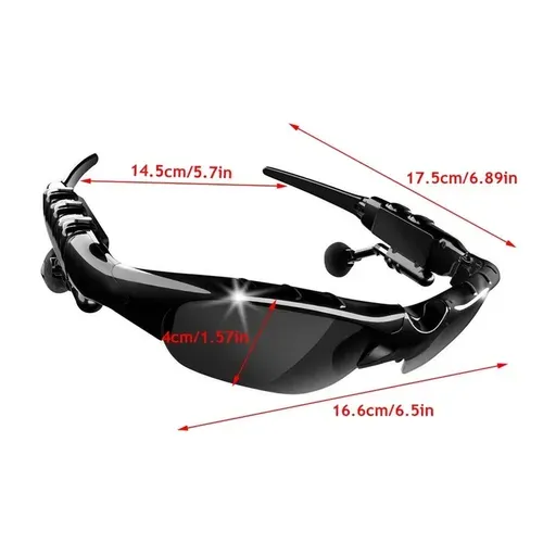 BT 5.0 Smart Audio Glasses Outdoor Sports Cycling Surround Sound Headphones Listening to Music Calling Polarized Sunglasses