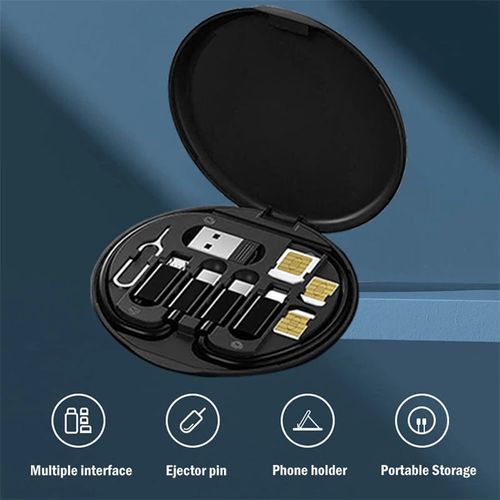 6 in 1 USB Cable Multifunctional Travel Charging Adapter for Android Type-C OTG Hub with Data Charger Suit for Mobile Phones ￼ ￼ ￼ ￼ ￼