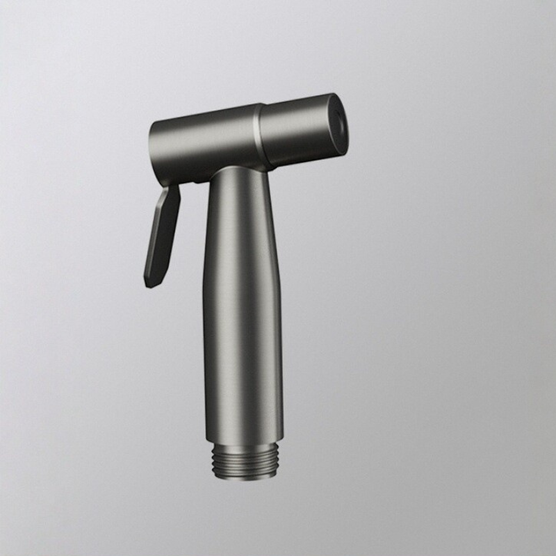 Portable High-Pressure Flush Sprayer Gun Set Dual-Use Brass Faucet Modern-Date Bathroom Toilet Bidet Companion for Apartment