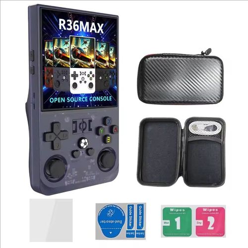 R36Max Handheld Game Console 4 Inch Screen 64G Retro Classic Portable Handheld Video Game Console For PSP R36S Console