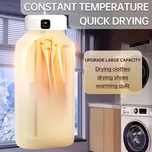 Portable Smart Clothes Dryer Mini Compact Clothes Dryer Small Silent Clothes Dryer with Adjustable Timer