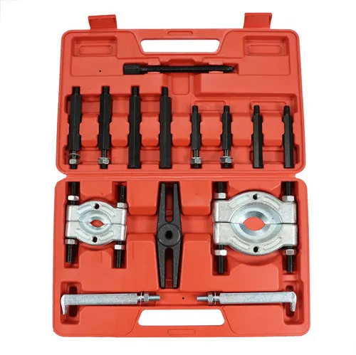 14PCS Bearing Splitter Combination Mechanical Doublue Disc Puller Gear Puller Fly Wheel Separator Set With Box Tool Kit