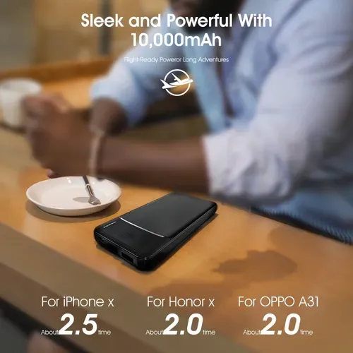 10000 mAh PD portable charger, power bank
