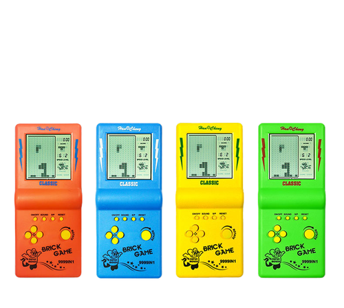 2026 Hand-Held Gaming Device Russia Brick Square  Games Console Nostalgic Electronics Brain Game Plastic Music Voice