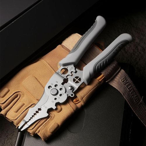 Multi-Function Electrician Wire Stripper Strip-Cut-Crimp 3-in-1 Tool Universal Wiring Pliers