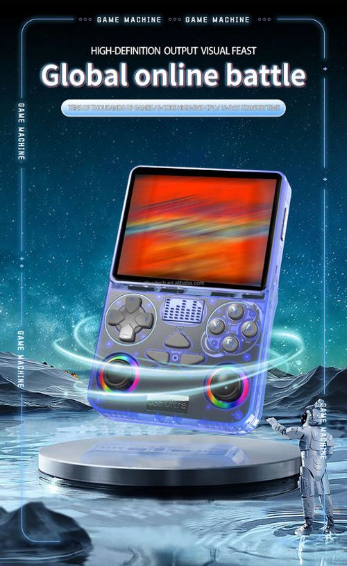 2026 Newest Design J36 Ultra Open-source 64GB Handheld Game Console Linux System Portable Retro Portable Wi-Fi PSP PS1