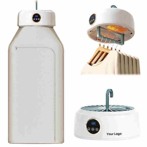 Portable Smart Clothes Dryer Mini Compact Clothes Dryer Small Silent Clothes Dryer with Adjustable Timer