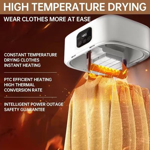 Portable Smart Clothes Dryer Mini Compact Clothes Dryer Small Silent Clothes Dryer with Adjustable Timer