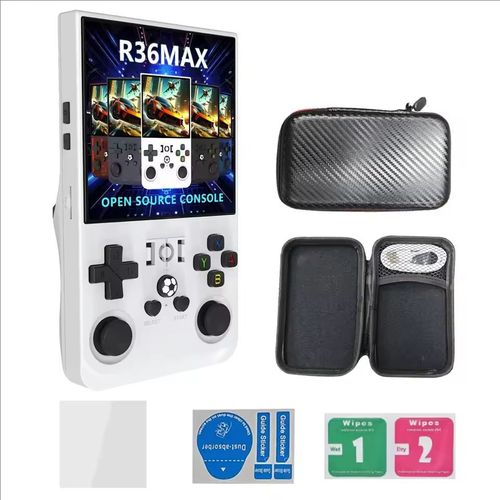 R36Max Handheld Game Console 4 Inch Screen 64G Retro Classic Portable Handheld Video Game Console For PSP R36S Console