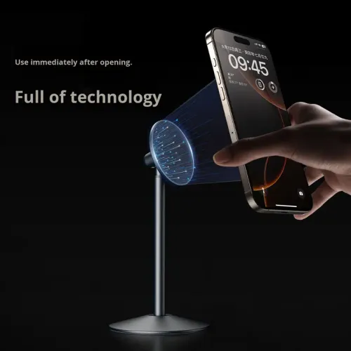Aluminum Alloy Universal Magnetic Stand Multifunctional Dashboard Phone Holder for Live Streaming Business Desktop Overhead Use