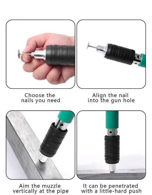 Multi-pack Nailers Portable Easy Operate Low Noise Mini Silent Fire Nails Ceiling Nail Gun